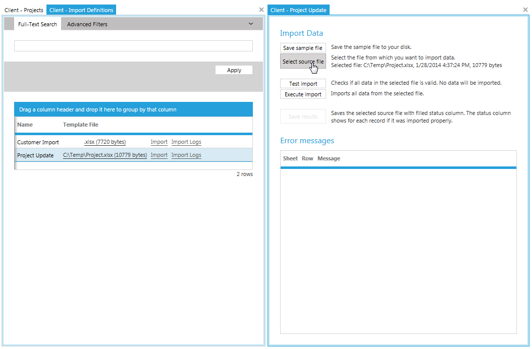 Select Source File